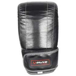 Gants De Combat Synthétiques De Haute Qualité Cuir Black S-M