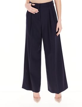 Pantalone misto lana BLU SCURO 38