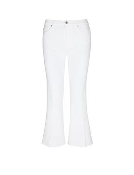 Jeans Flared Fit 7/8 DOJO creme 28 damen