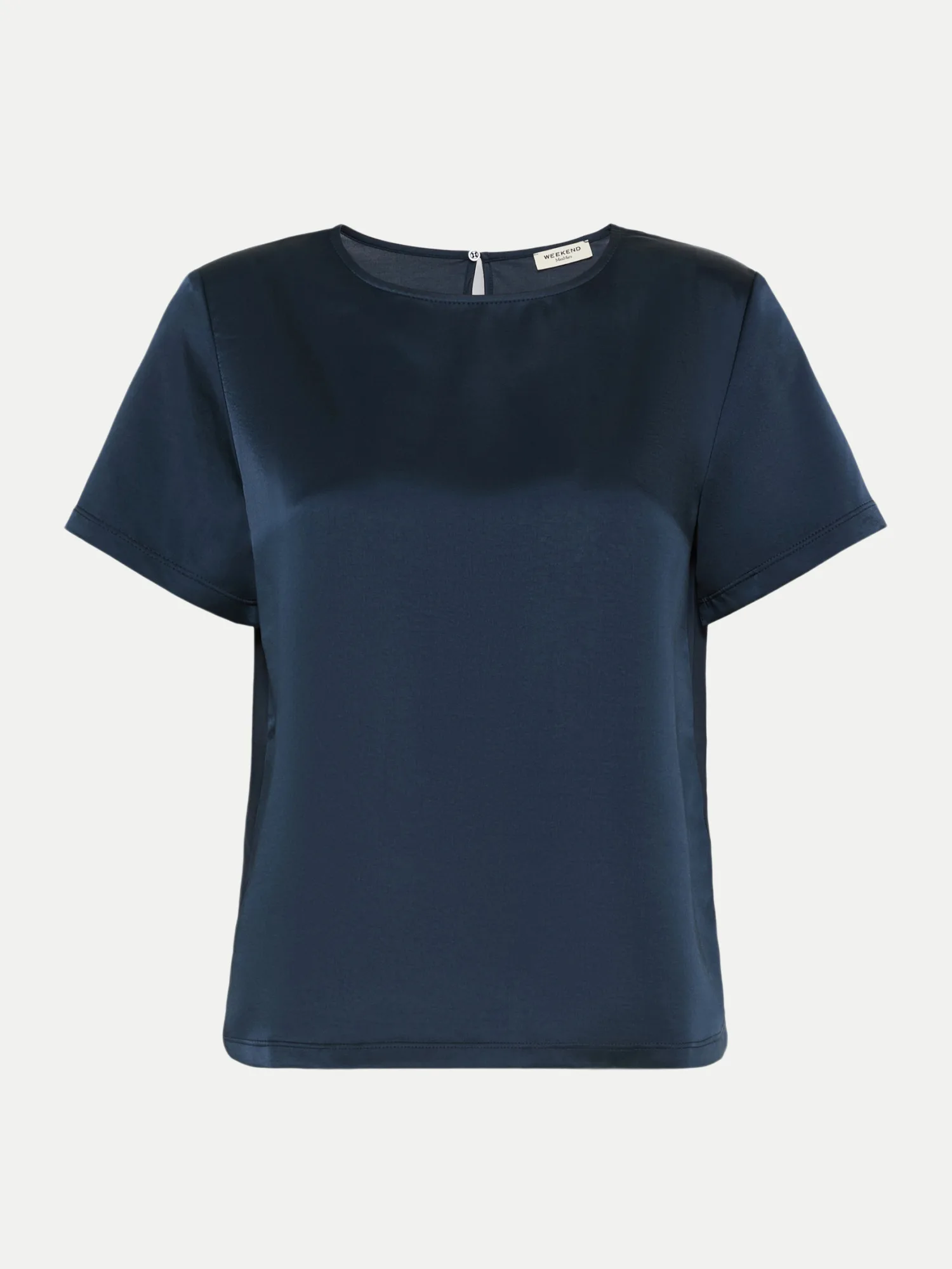 Satin-T-Shirt WKDGILBERT Blau M - Weekend Max Mara - FashionsVida