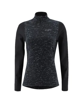 Damen Unterzieh Zipshirt STARLIT TRANSTEX schwarz 42 W - LÖFFLER - FashionsVida