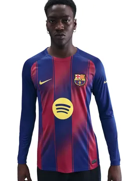 Langarm-Heimtrikot FC Barcelona 2025/26 - Bleu - male - Size: S