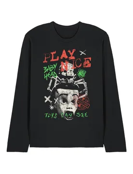 Toy Story Toys Can See Long Sleeve T-Shirt, Black - Black - Size: L - Disney - FashionsVida