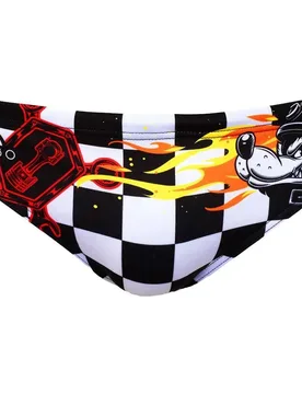 Speed Swimming Brief White L Men - TURBO - FashionsVida