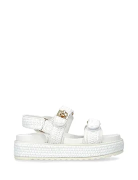 Women's 'Bigmona White Raffia' Sandals Size: 9 - White - Size: 9 - Steve madden - FashionsVida