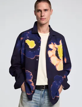 Chemise à manches longues à fleurs BLACK XS male - Desigual - FashionsVida
