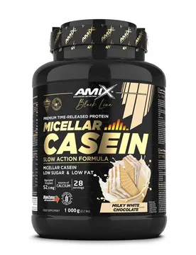 Protéine Black Micellar 1kg Casein Chocolat Blanc