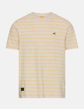 T-Shirt mit Streifen Beige XL