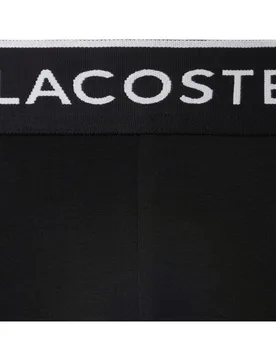Pack de 3 calzoncillos de algodón monocromáticos con logo en la cintura - Lacoste - FashionsVida