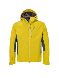 Chaqueta softshell de touring para hombre Milagle con capucha oro 50