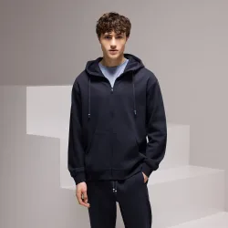 Sudadera abierta con capucha Sportcasual para hombre