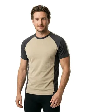 T-shirt à Manches Courtes Unique 50567 Light Khaki / Black 4XL - MASCOT - FashionsVida