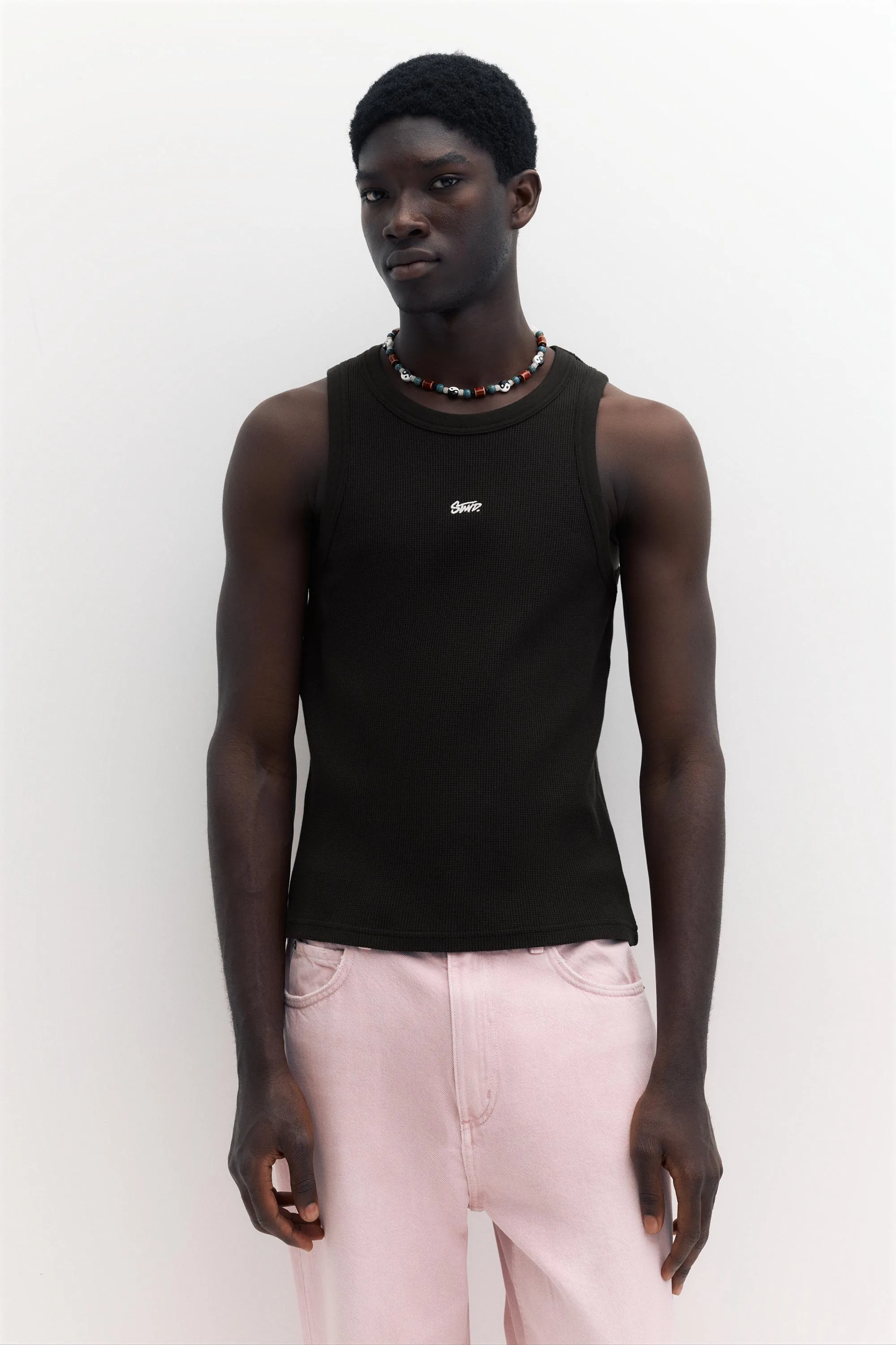 Stwd Waffle-Knit Vest (Size: ) - Pull&bear - FashionsVida