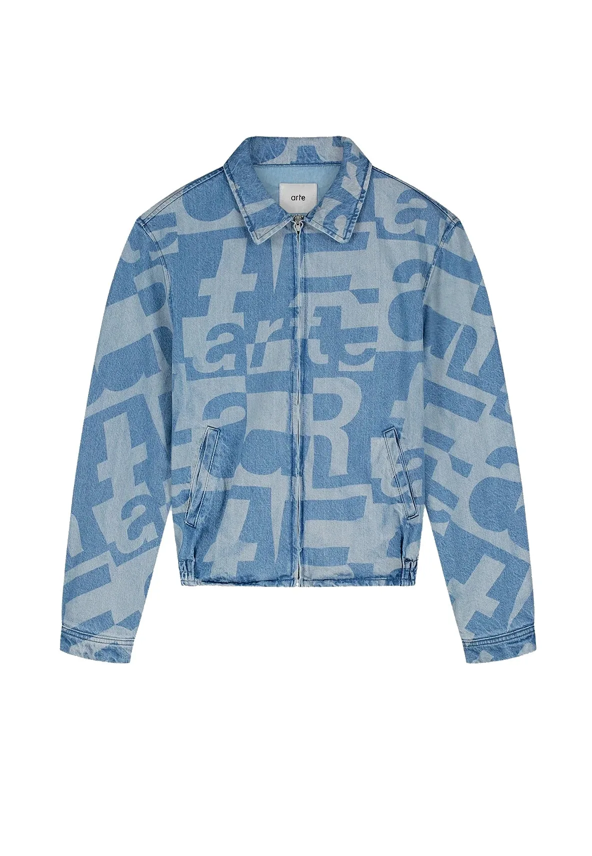 Giubbotto Jeans Uomo Denim Allover Jacket Raw Denim - Arte - FashionsVida