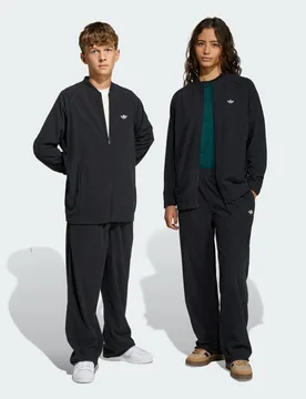 PANTALONI DA GINNASTICA SST IN VELLUTO A COSTE OVERSIZED 9-10A Black - Adidas - FashionsVida