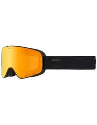 Masque de ski/snowboard polarisé - Magnitude Mat Black Orange - Noir