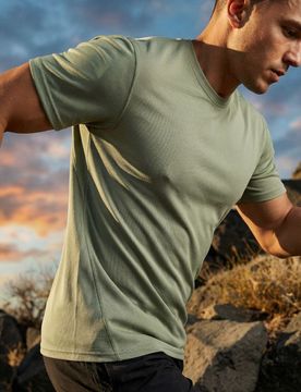 T-shirt regular fit SNSY PERFORMANCE - verde pallido