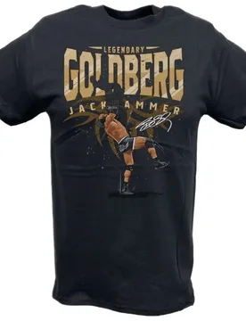 HOT SALE T SHIRTS Goldberg Legendary Jackhammer T-Shirt 00009517#A Wrestling Sports TEE Famous Wrestler FANS man clothes S - Aliexpress - FashionsVida