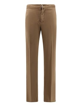 Pantalone In Lyocell Con Coulisse In Vita