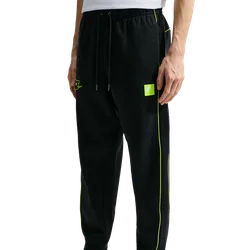 Fleece Herren Hosen - Schwarz - Größe L - Baumwoll-Jersey Black L