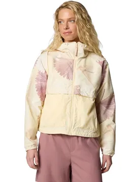 Spire Valley Printed Damen Schlupfjacke, gelb L