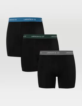 Larsson & Co Mens 3 Pack Boxers - Larsson & Co - FashionsVida