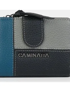 Billetero con solapa y cremallera - Caminatta - FashionsVida