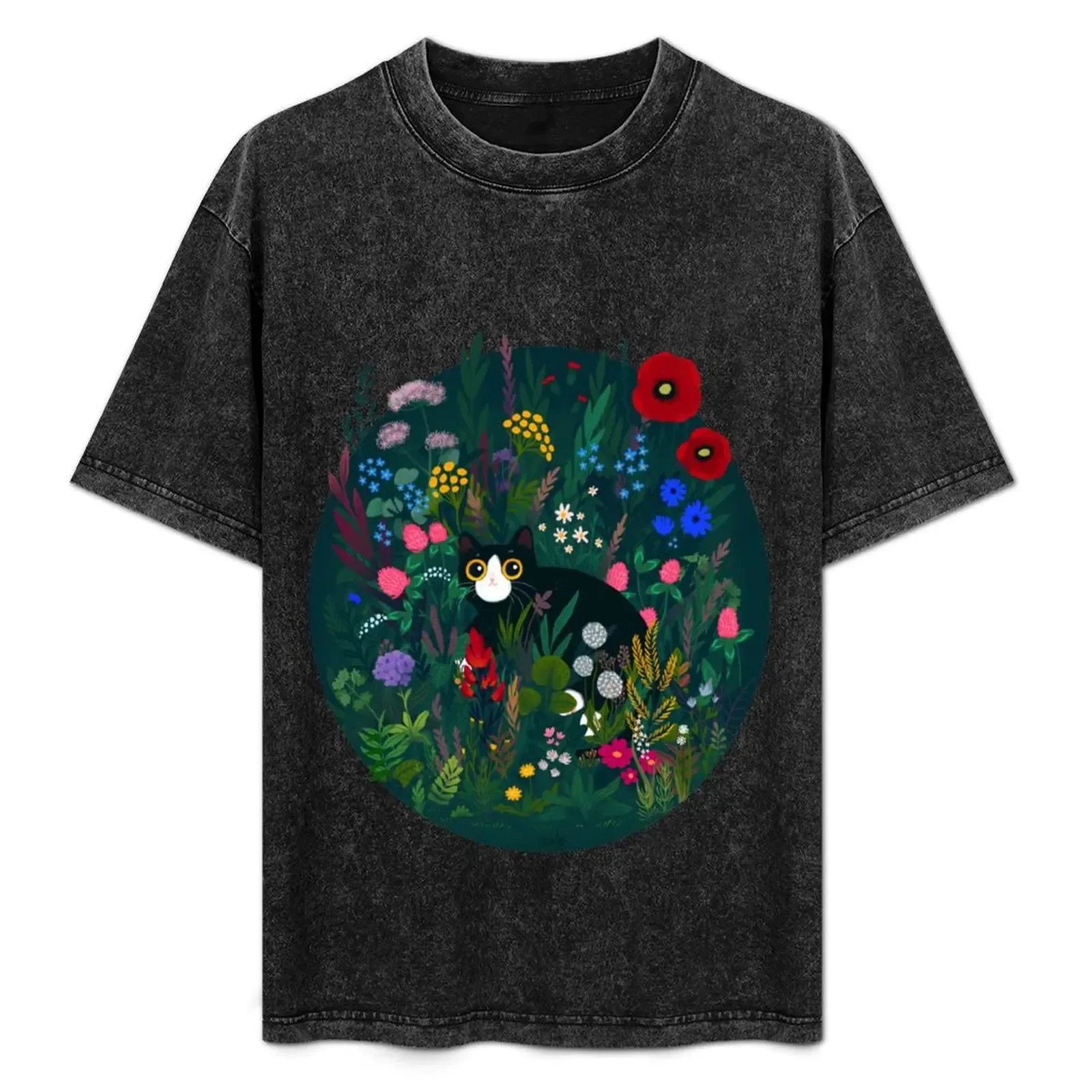 Among wildflowers T-Shirt Basic Solid Tee for Daily Use - Aliexpress - FashionsVida