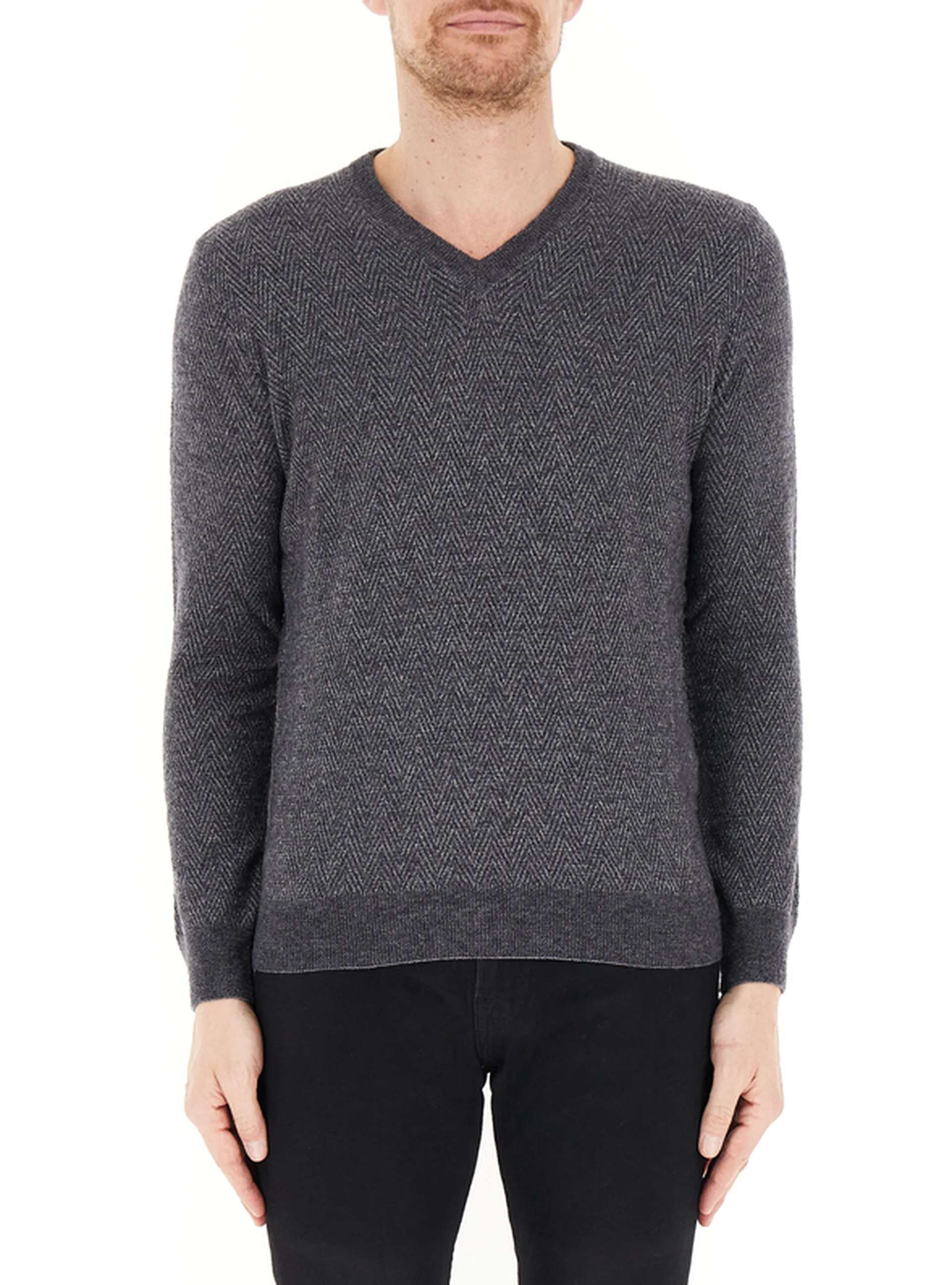 Maglione misto lana GRIGIO SCURO 50 - FERRANTE - FashionsVida