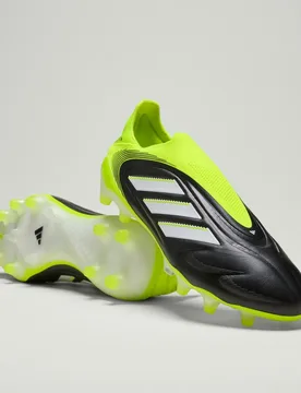 Scarpe Copa Pure 3 Elite Laceless per terreni compatti. 46 2/3 Core Black / Cloud White / Lucid Lemon - Adidas - FashionsVida