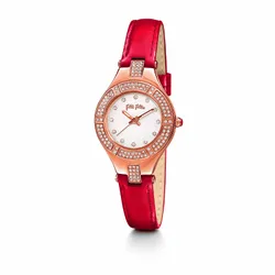 Womens Ladies Watch Quartz Pink Stainless Steel - One Size