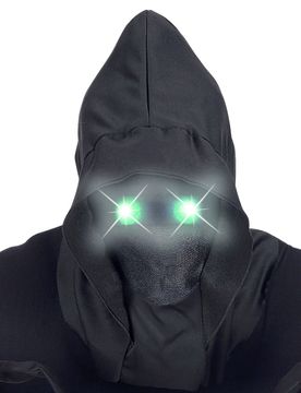 Finster-Phantom Vollmaske für Erwachsene schwarz-grün