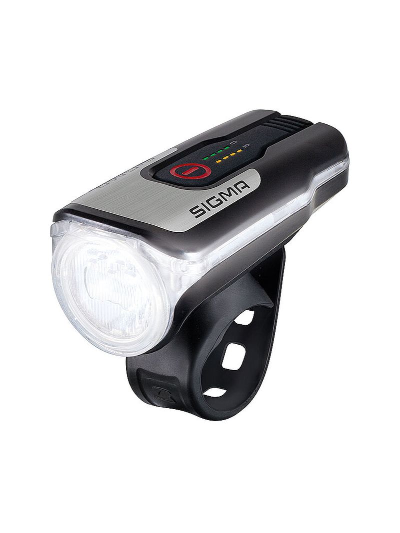 Nombre del producto: Faro delantero de batería para bicicleta Aura 80 negro