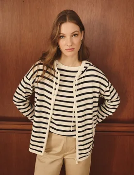 Chaqueta de punto con rayas y manga larga - Lloyd's - FashionsVida