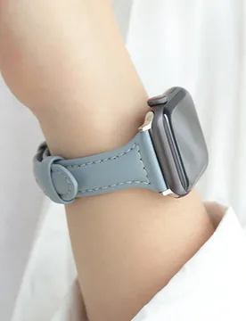 Correa de reloj de PU sólido, compatible con Apple Watch de 42 mm, 38 mm, 40 mm, 41 mm, 44 mm, 45 mm, 46 mm, 49 mm, banda de repuesto para reloj inte - Shein - FashionsVida