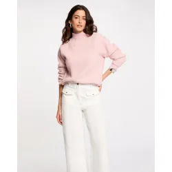Jersey de mujer manga larga con botones