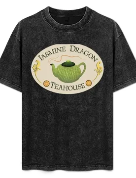 Jasmine Dragon Teahouse Original Artwork T-Shirt Basic Regular Fit Casual T-Shirt - Aliexpress - FashionsVida