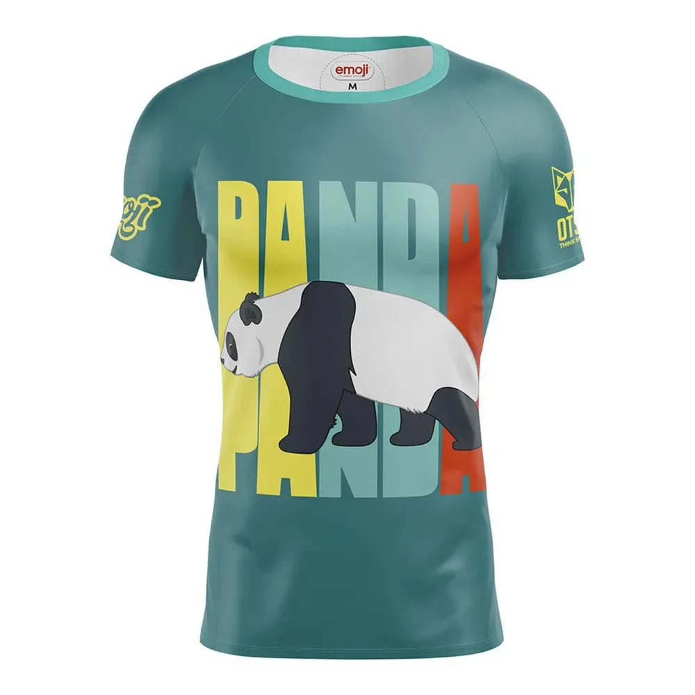 Emoji Panda Short Sleeve T-shirt Multicolour XL Men - OTSO - FashionsVida