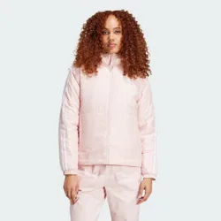 Giacca Essentials 3-Stripes Insulated Hooded S Sandy Pink