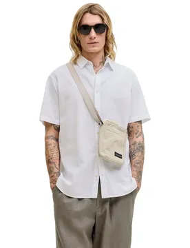 Chemise à Manches Courtes Summer Linen White XL