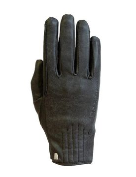 Winter Reithandschuhe WELS black stonewashed 6