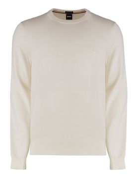 Classic Virgin Wool Crew-Neck Sweater for Men