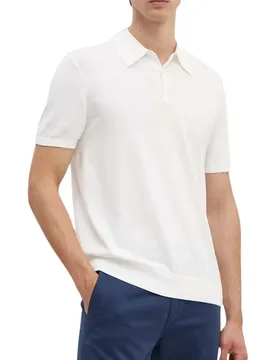 Herren Polo Weiß 504328