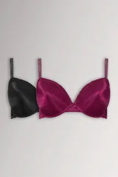 Pack T-Shirt Bras - Red - Size: 42DD