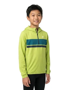Topspin Hoodie Lightlime / Teal 152 cm - Head Racket - FashionsVida