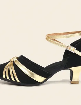 Zapatos de baile profesionales para mujer, zapatos de baile de puntera cerrada antideslizantes, zapatos de baile moderno, zapatos de danza jazz, aptos - Shein - FashionsVida