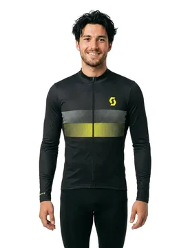 Maglia A Maniche Lunghe Rc Team 10 Black / Sulphur Yellow - Scott - FashionsVida