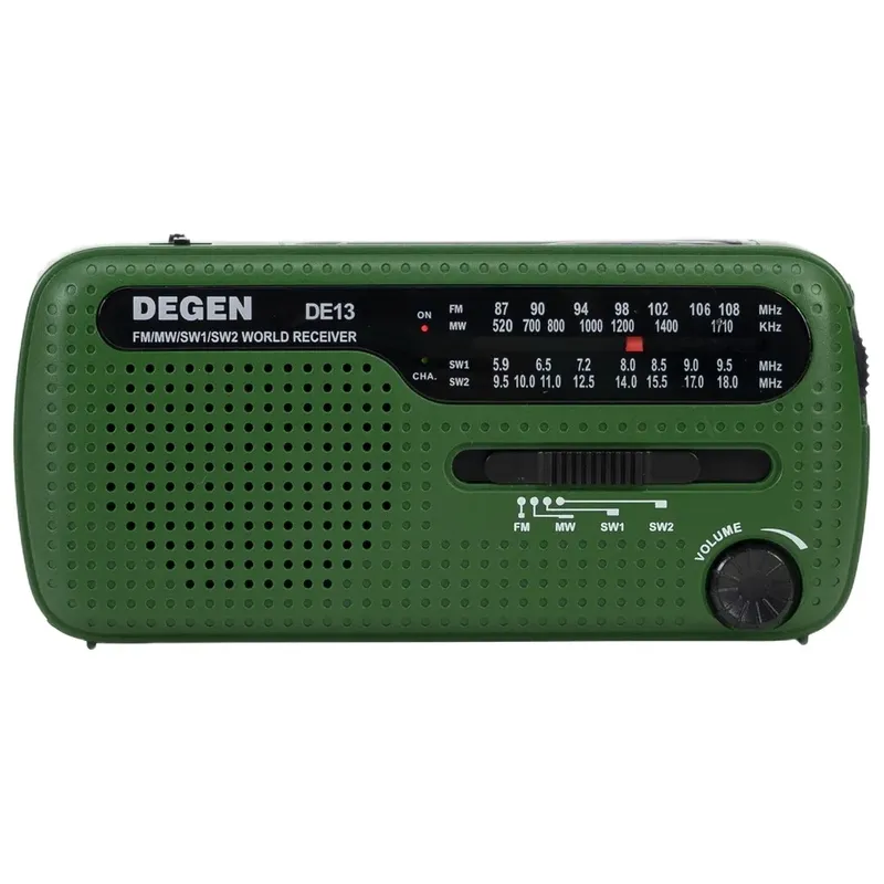 Radio Portable Degen De13 Green One Size unisex