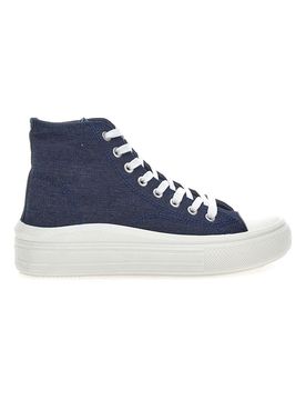 Sneakers alte in tela W Max 2109 Denim 40