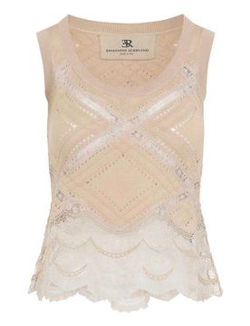 Top in maglia senza maniche